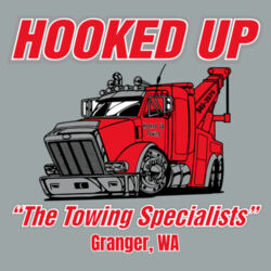 Hooked Up - Women's Ideal Racerback Tank - Grey Design
