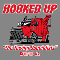 Hooked Up - CVC Tank - Grey Design