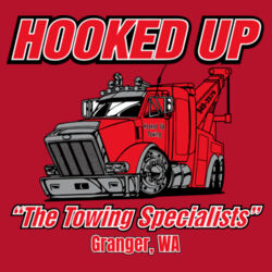 Hooked Up - Toddler Pullover Fleece Hoodie - Black Design