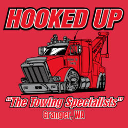 Hooked Up - Softstyle T-Shirt - Black Design