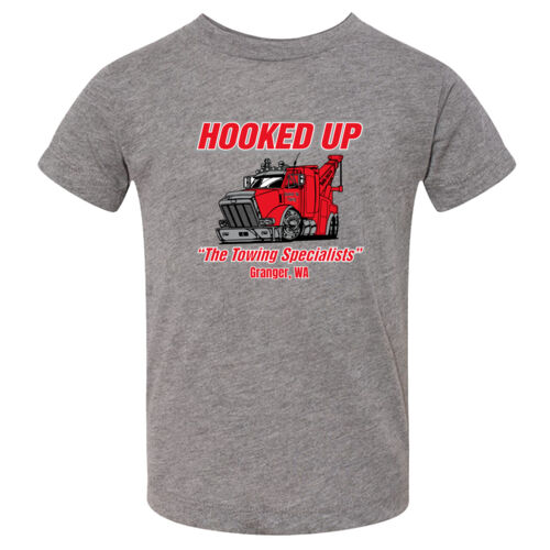 Hooked Up - Toddler Triblend Short Sleeve Tee - Grey Thumbnail