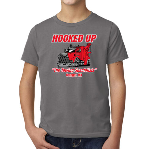 Hooked Up - Youth CVC Crew - Grey Thumbnail