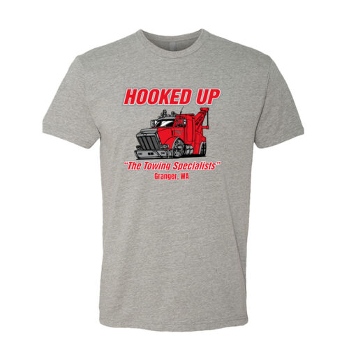 Hooked Up - Premium Fitted CVC Crew - Grey Thumbnail