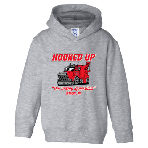 Hooked Up - Toddler Pullover Fleece Hoodie - Grey Thumbnail