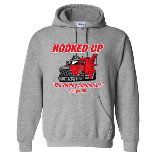Hooked Up - DryBlend Hooded Sweatshirt - Grey Thumbnail