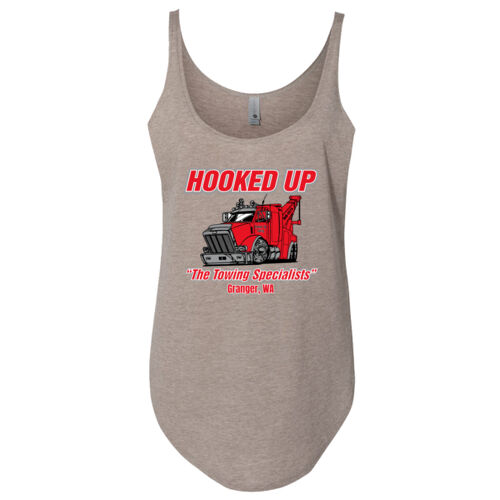 Hooked Up - Women's Festival Tank - Grey Thumbnail