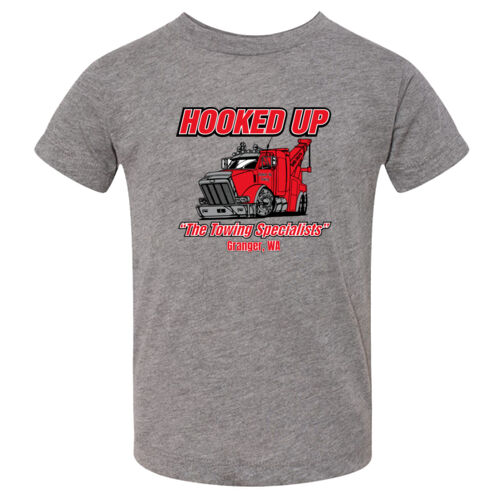 Hooked Up - Toddler Triblend Short Sleeve Tee - Black Thumbnail