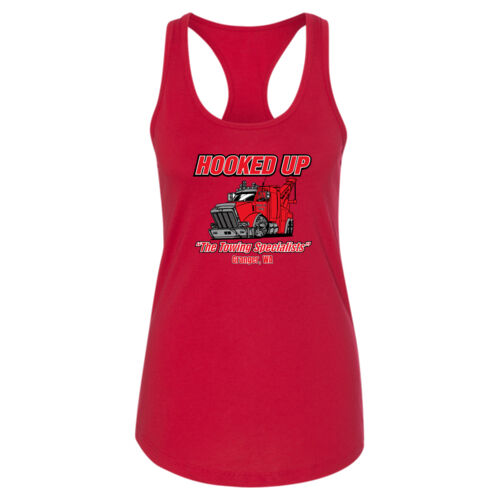 Hooked Up - Women's Ideal Racerback Tank - Black Thumbnail