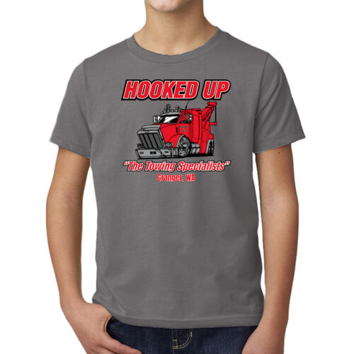 Hooked Up - Youth CVC Crew - Black Thumbnail