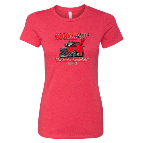 Hooked Up - Women's CVC Crew - Black Thumbnail