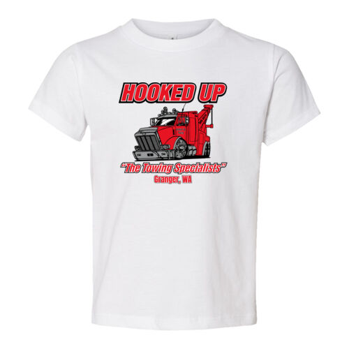 Hooked Up - Toddler Jersey Tee - Black Thumbnail