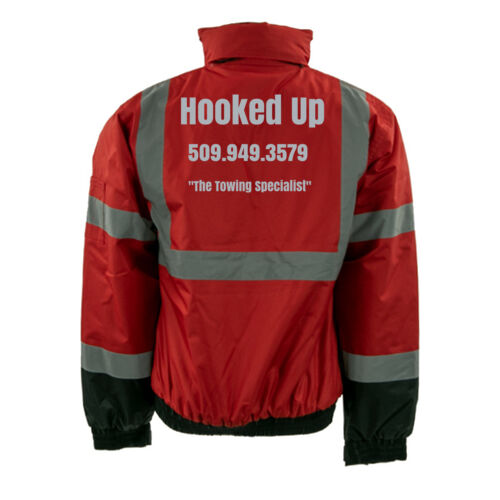 Safety Bomber Jacket w/ Name Option Thumbnail